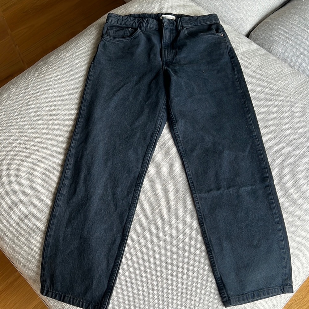ZARA Dark blue boyfriend jeans in size 8